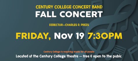 Century College Fall Concert Friday Nov 19th 7:30pm. Free Event held in the Century College Theatre.
