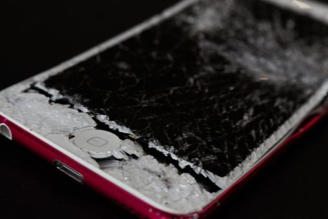 Shattered Cell phone.
