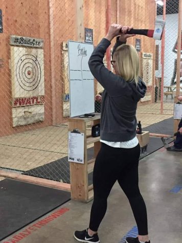 Throwing axes at Bad Axe.