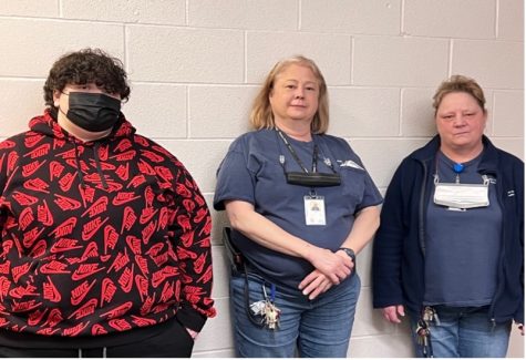 Century College employees as General Maintenance Workers, starting from left to right: Cienna Cheney, Kris Price, and Linda Livingston.