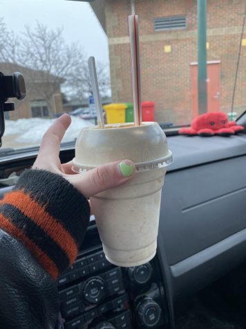 shake from cup and cone